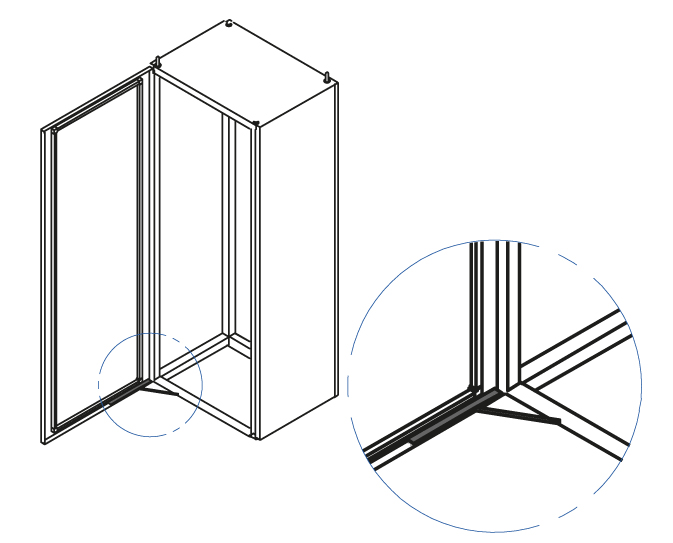 Mechanical or gas strut door retainer system