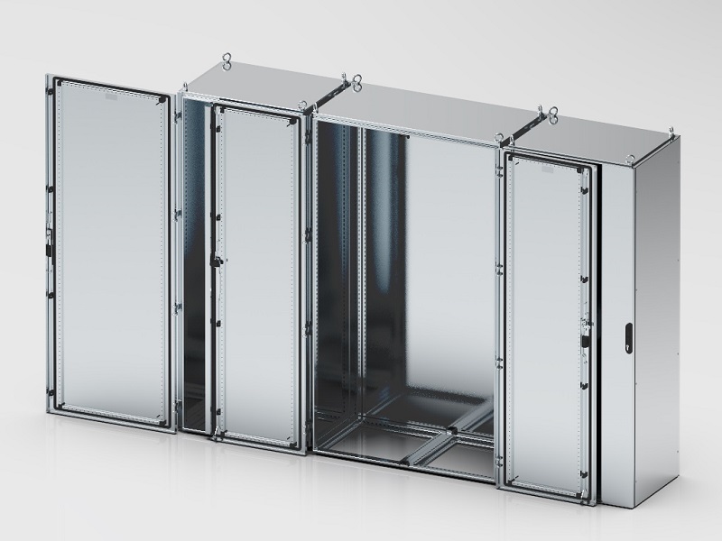 CHAMPION OF THE WEEK | Special hinges for 180° door opening (compact and modular enclosures)