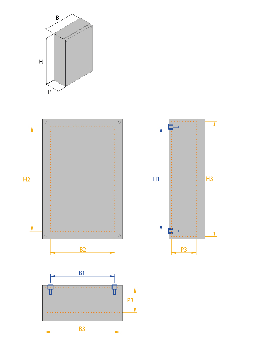 Technical drawing - SC junction boxes